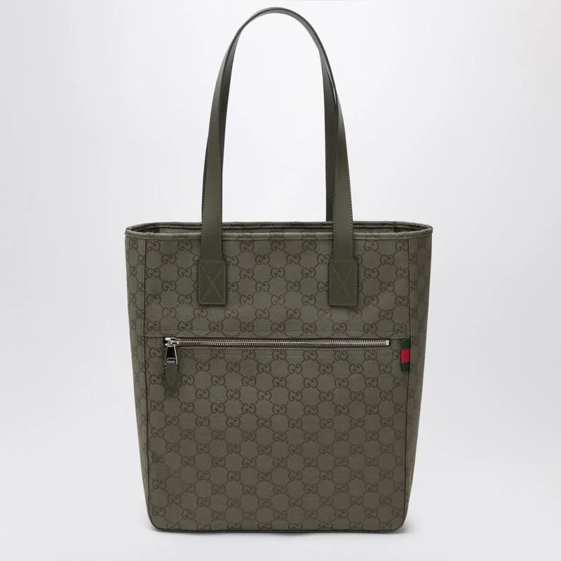Gucci Medium Shopping Bag In Gg Fabric - 1