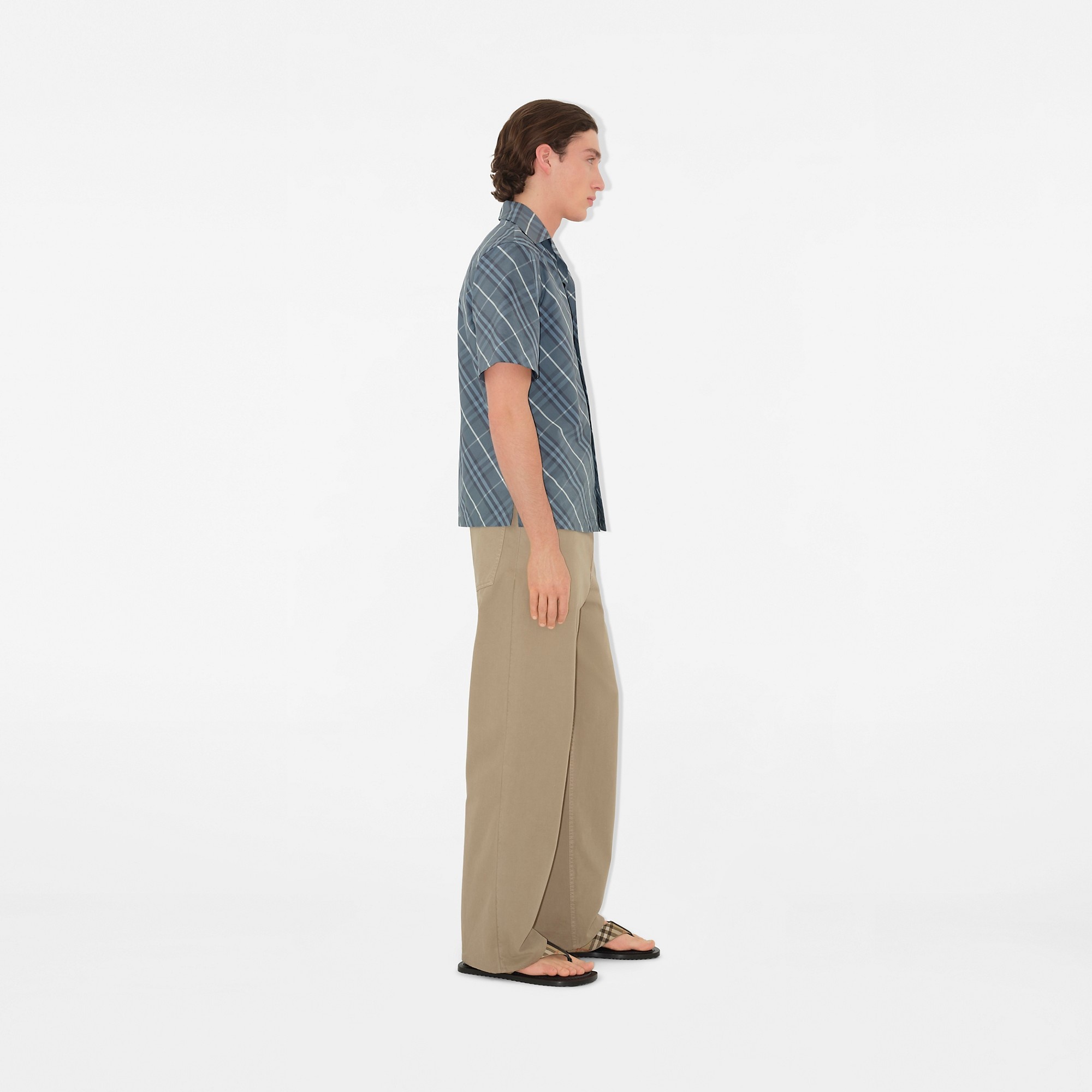 Relaxed Fit Check Cotton Shirt - 3