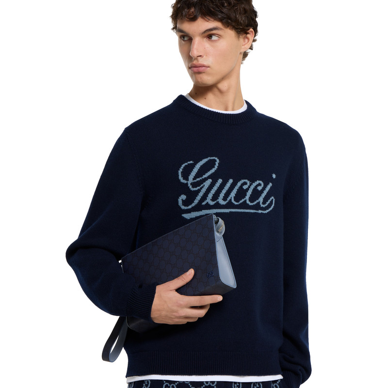 Dusty blue trim small pouch 4