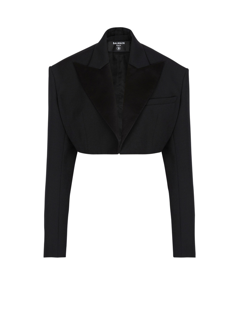Cropped grain de poudre jacket 1