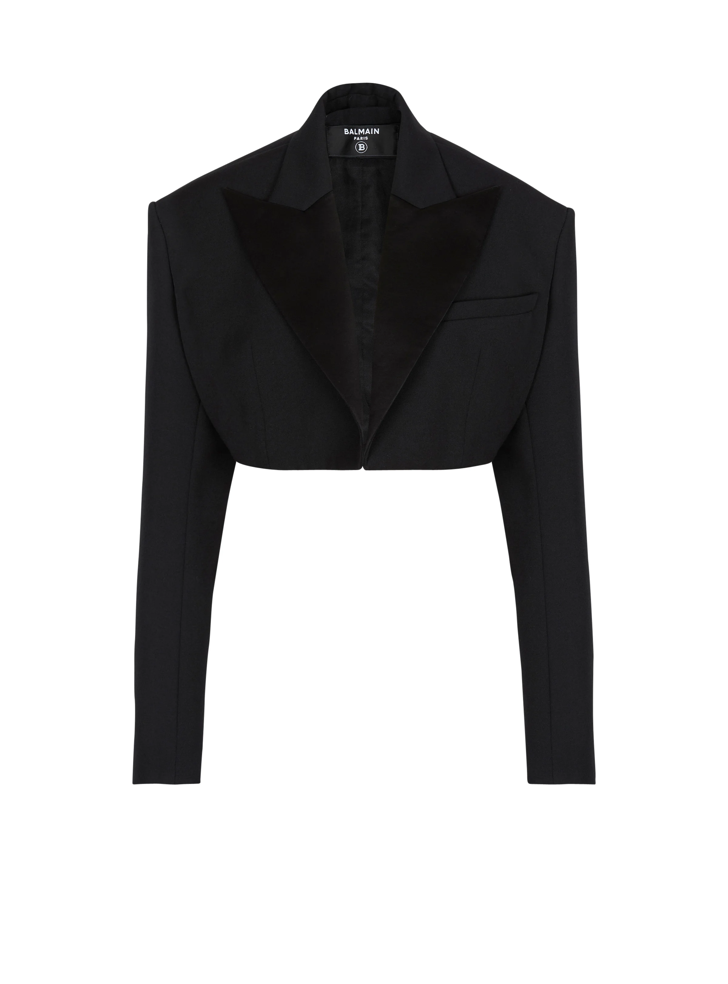 Cropped grain de poudre jacket - 1