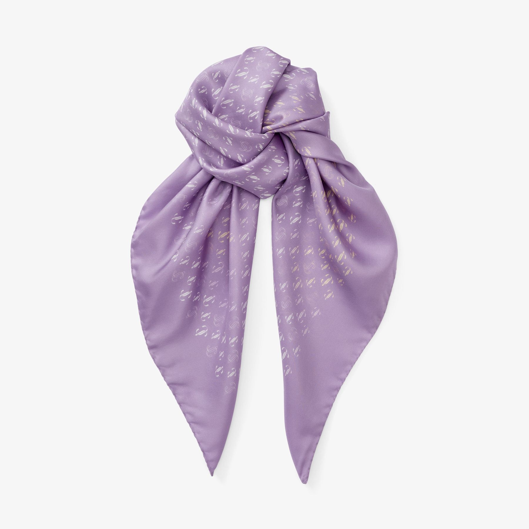 Reta
Wisteria JC Monogram Printed Silk Foulard - 1