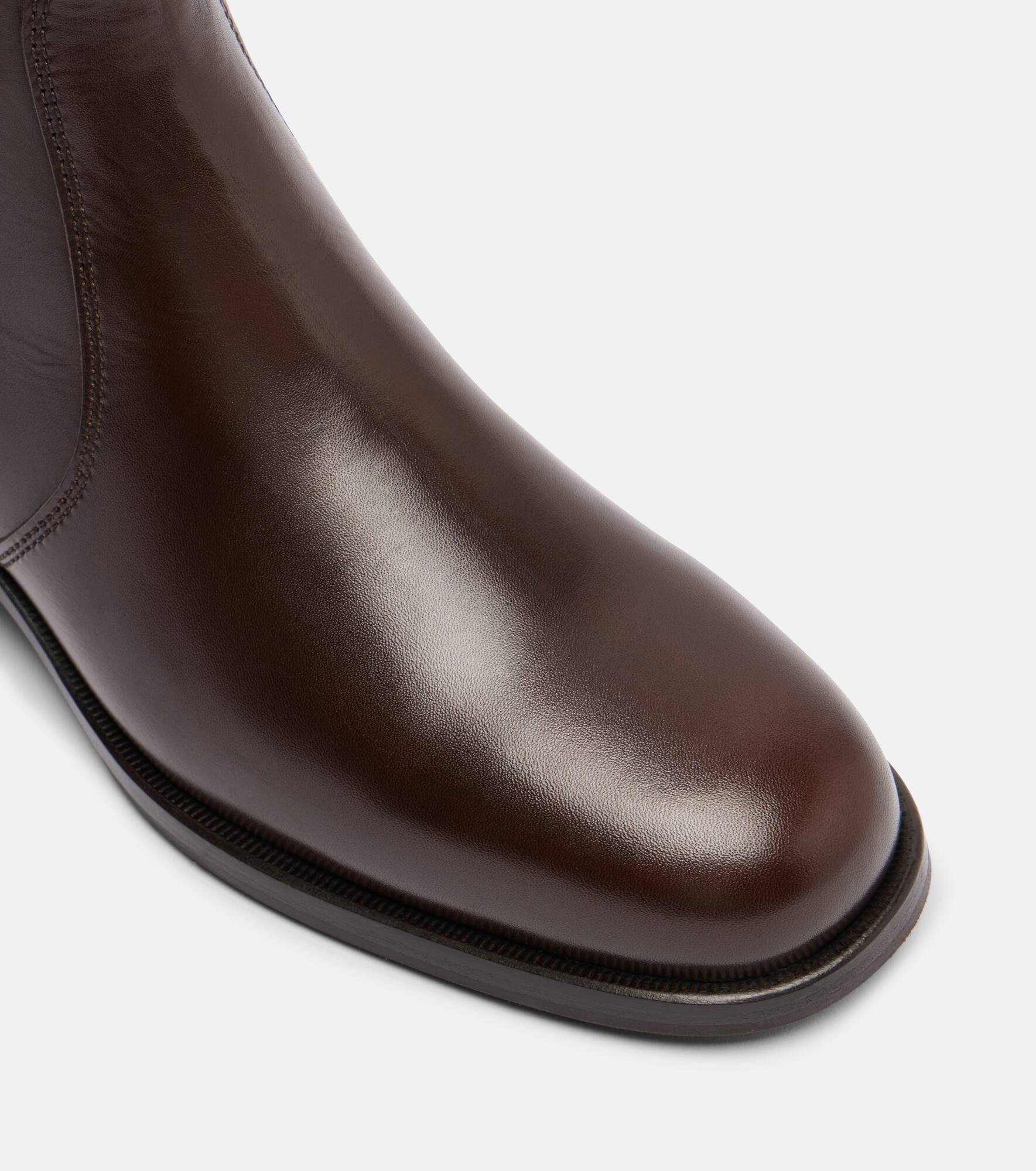 Leather Chelsea boots - 5