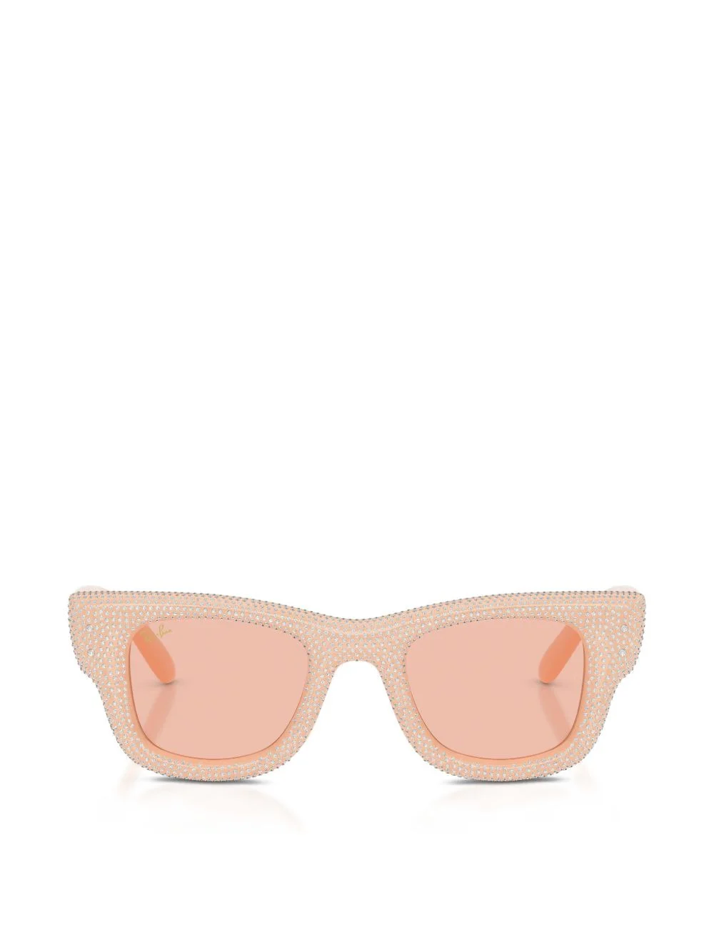 Wayfarer puffer embellished square sunglasses - 1