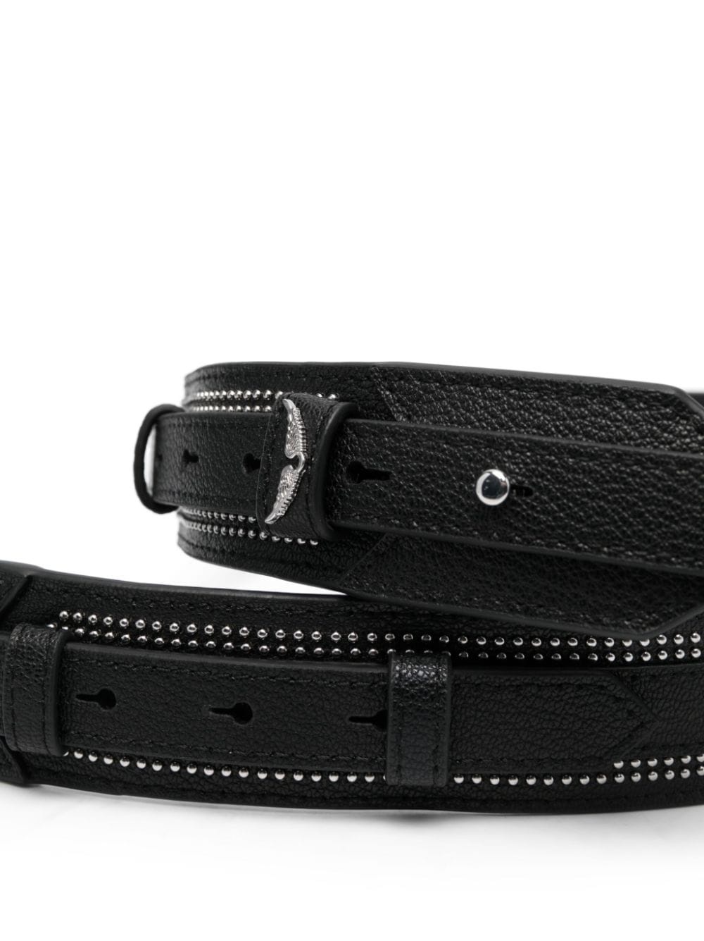 stud-embellished leather shoulder strap - 2