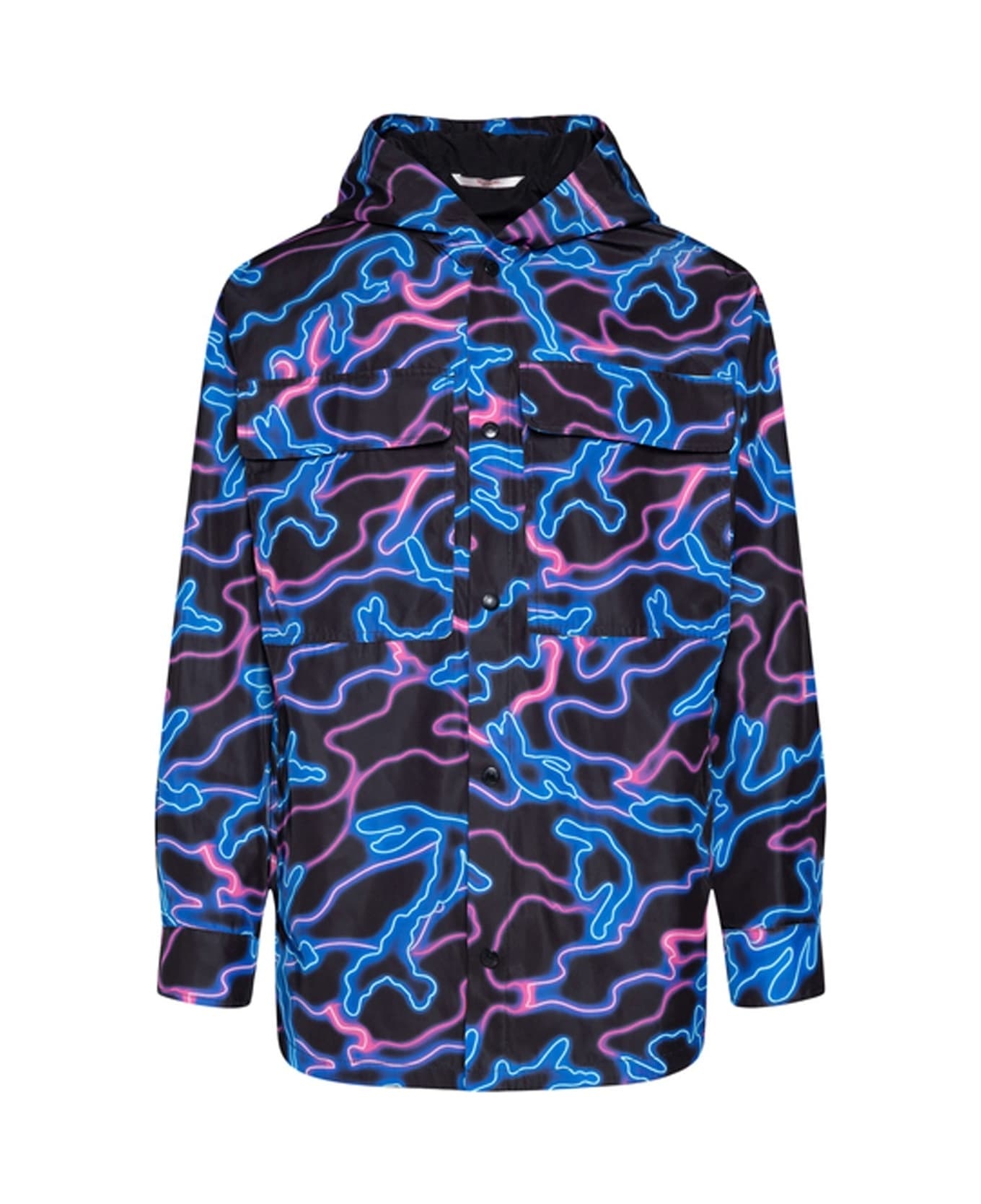 Printed Hooded Jacket - 1