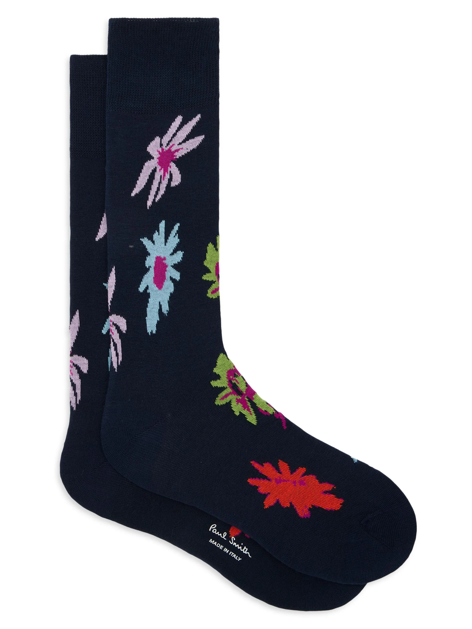 Men's 3-Pack Assorted Printed Socks - Navy - 1