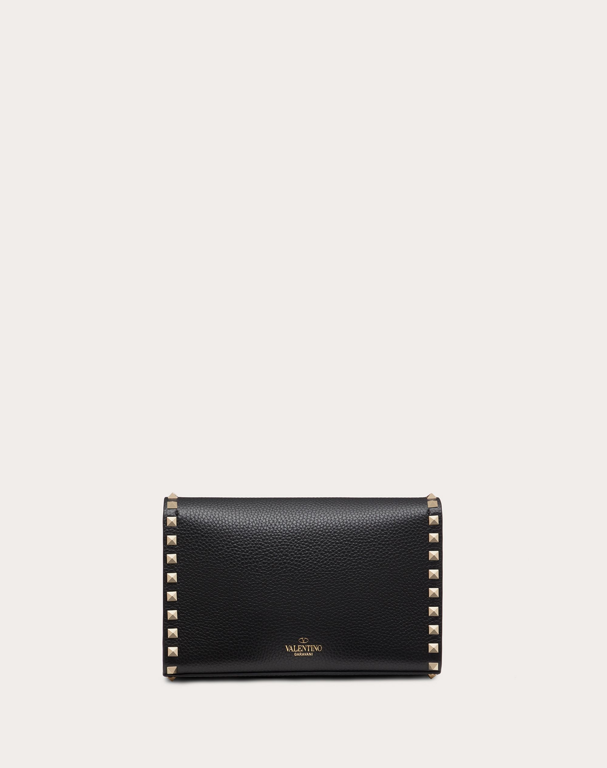 Small Rockstud Grainy Calfskin Crossbody Bag - 3