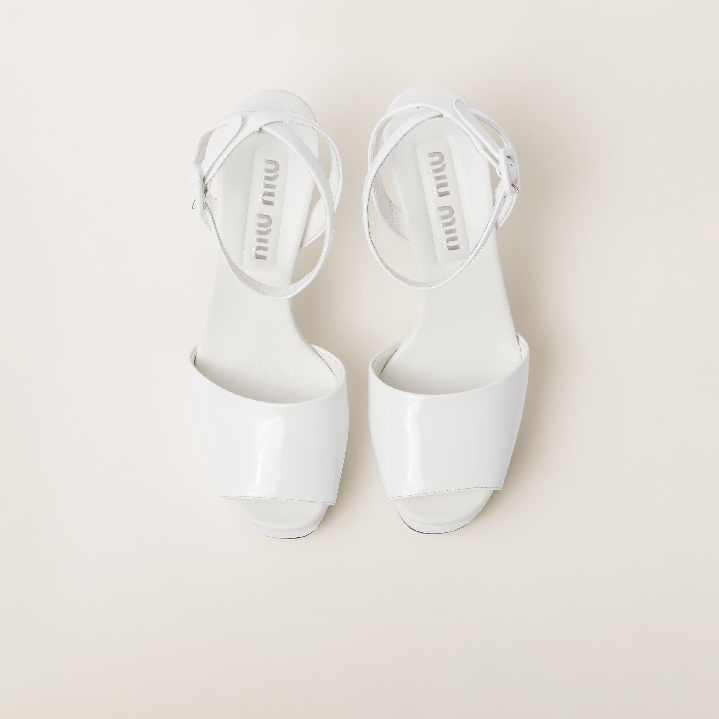 Patent leather platform sandals - 4