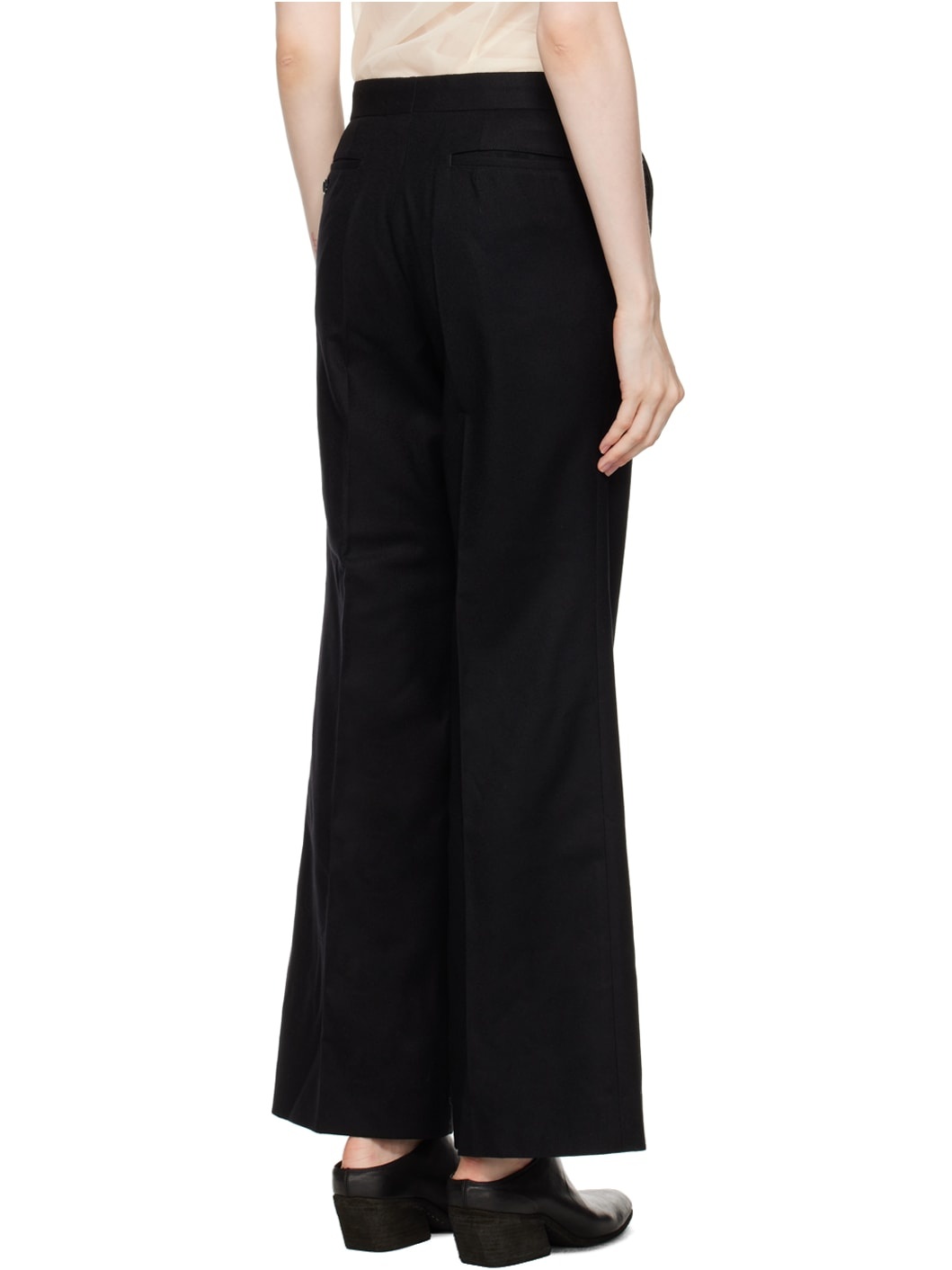 Black Flared Trousers - 3
