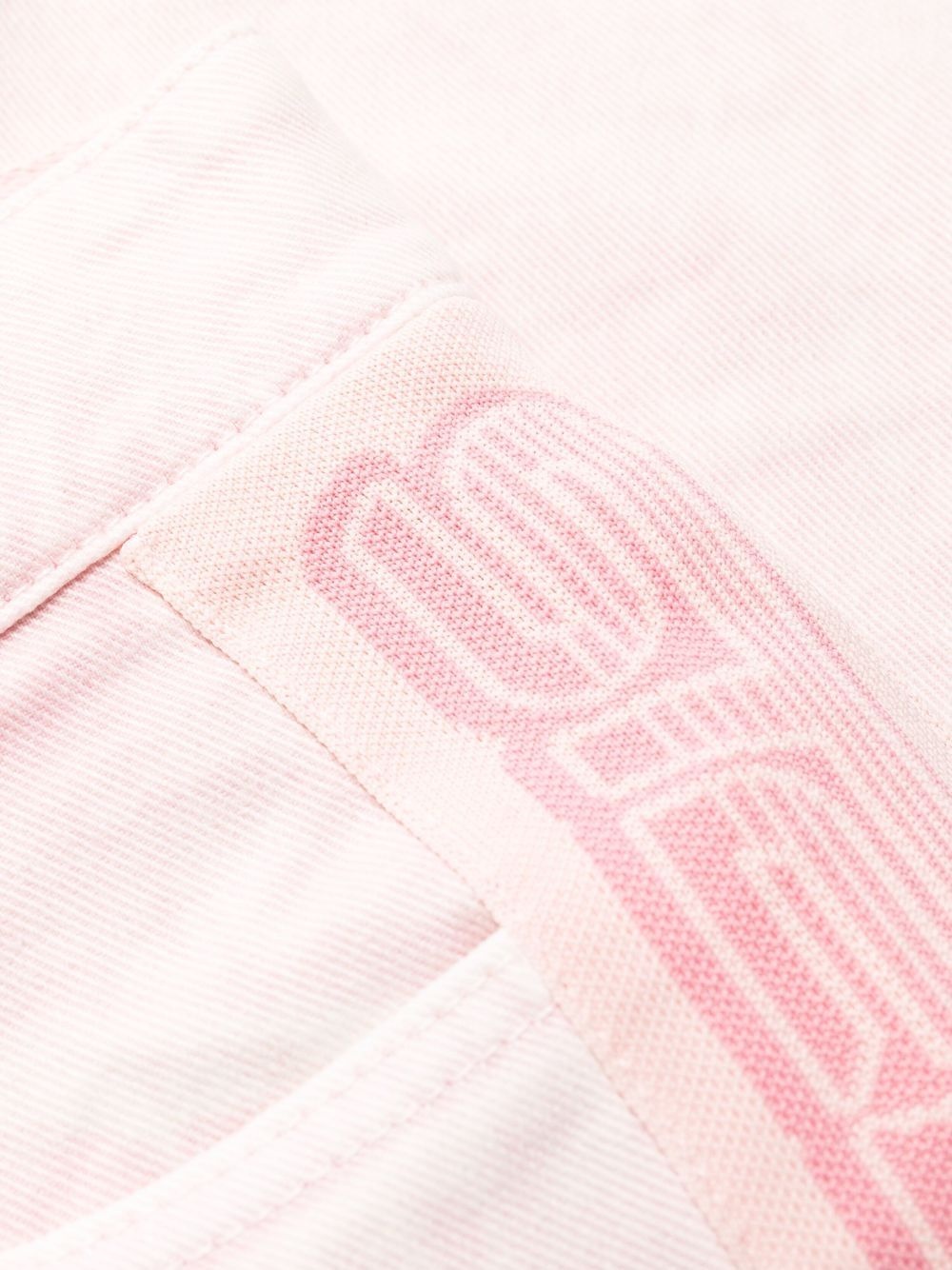 logo tape slim jeans - 6