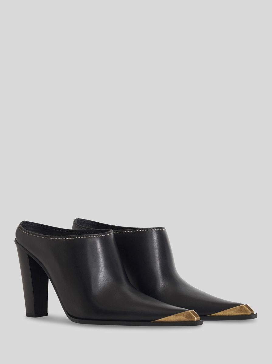 LEATHER MULES - 3