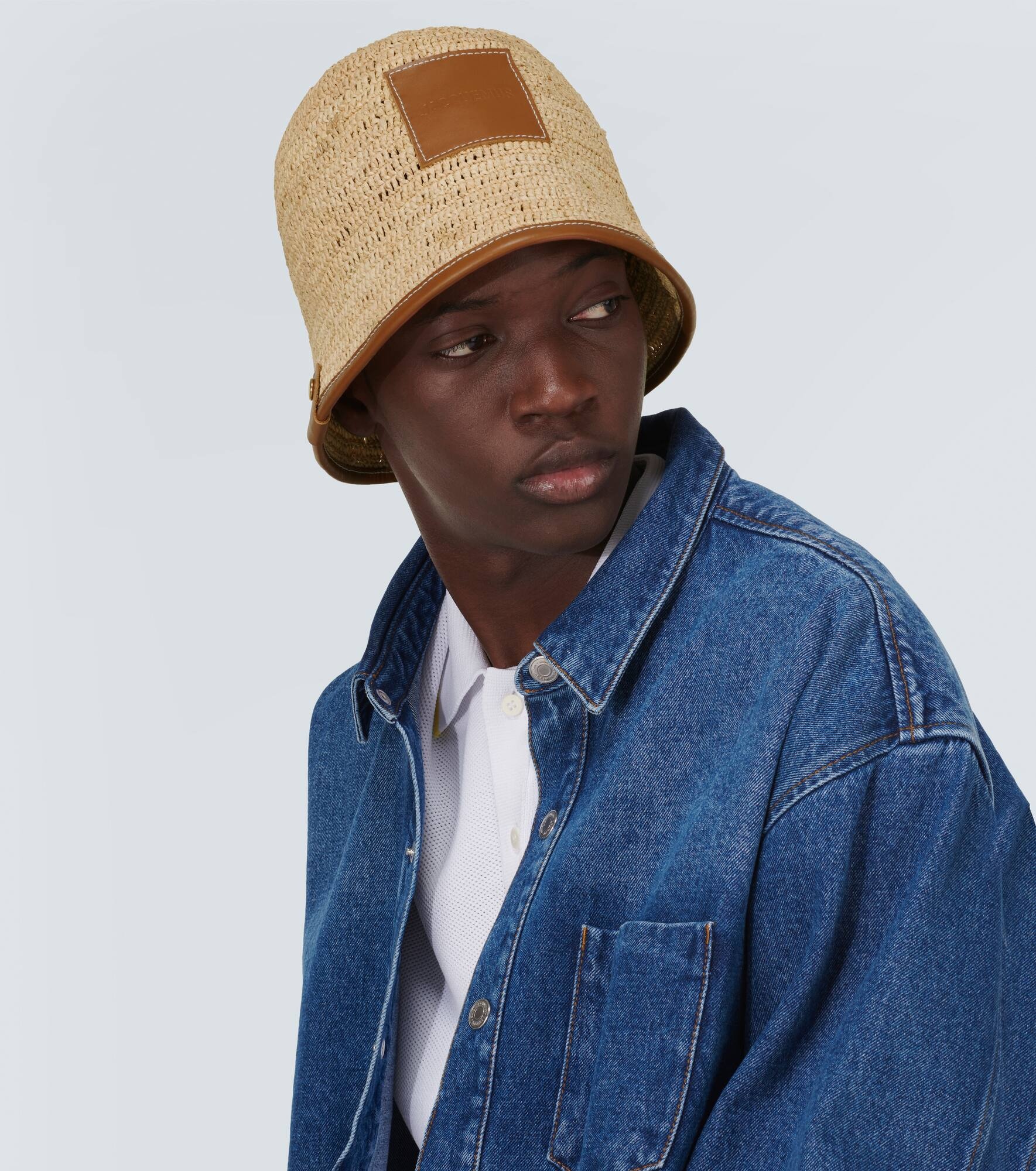 Le Bob Soli raffia bucket hat - 2