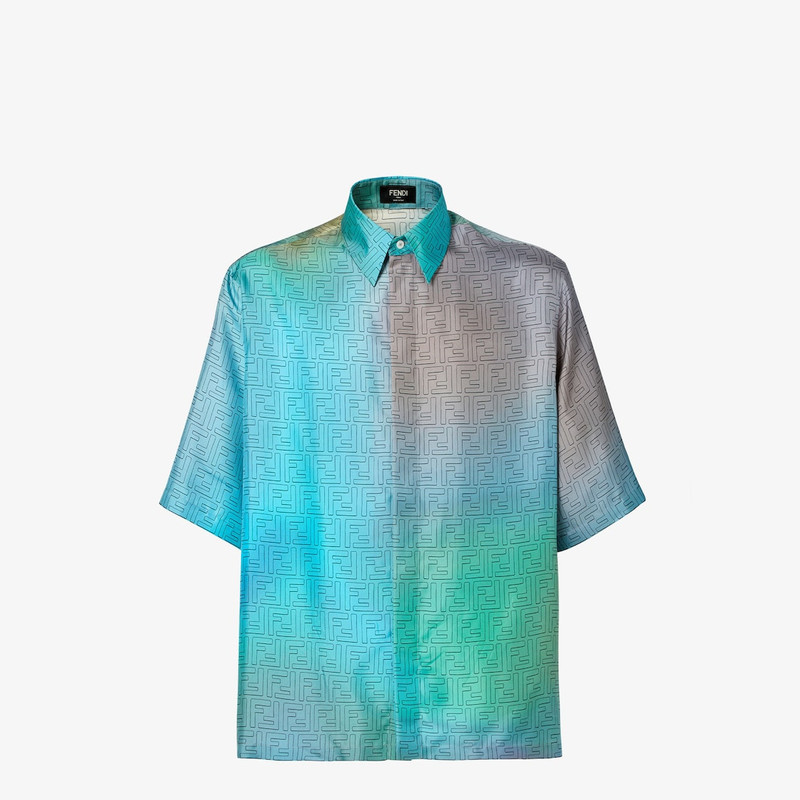 Fantastic Fendi Future Shirt Multicolor FF silk shirt 1