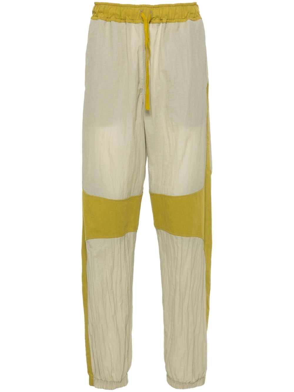 panelled ripstop tapered trousers - 1