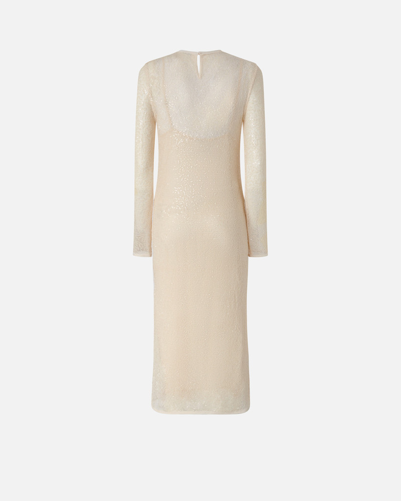 SEQUINED MESH MIDI DRESS 6