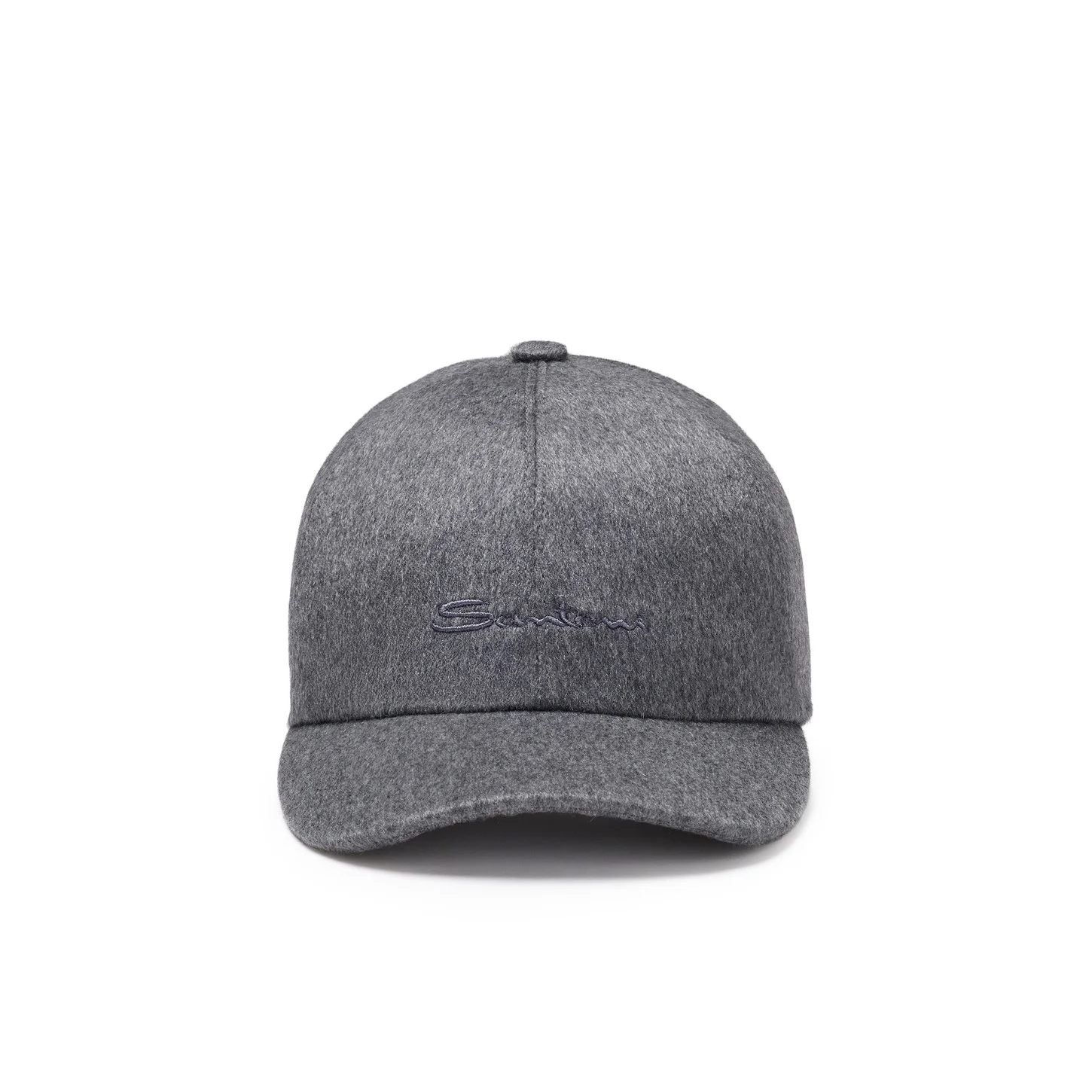 Grey cashmere baseball hat - 1