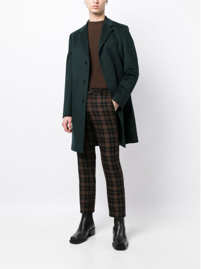 Paul Smith single-breasted wool-cashmere blend coat outlook