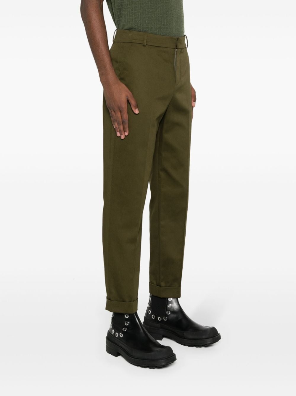 cotton tapered trousers - 3