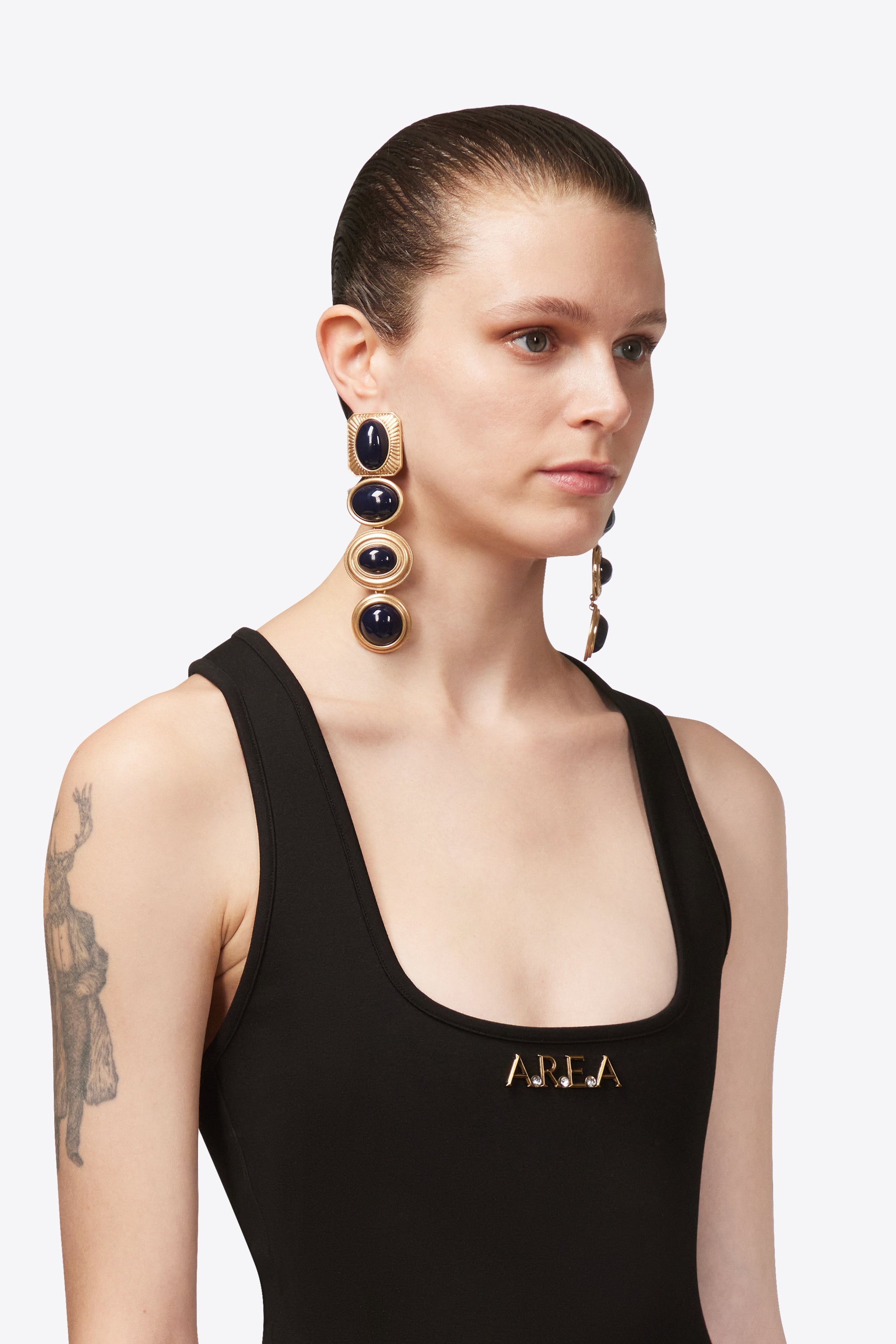 GEMSTONE CHANDELIER EARRINGS - 3