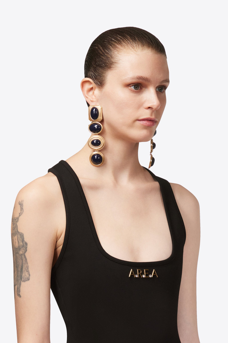 GEMSTONE CHANDELIER EARRINGS 3