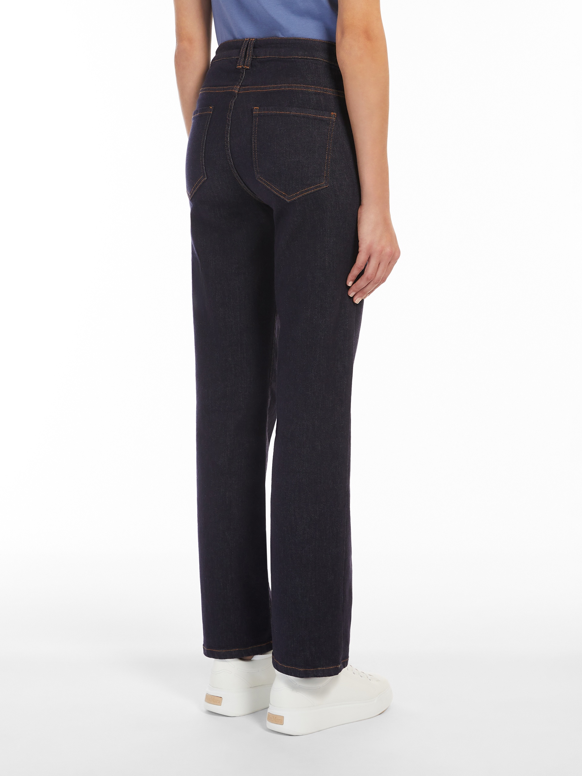 LALLA Cotton denim trousers - 4