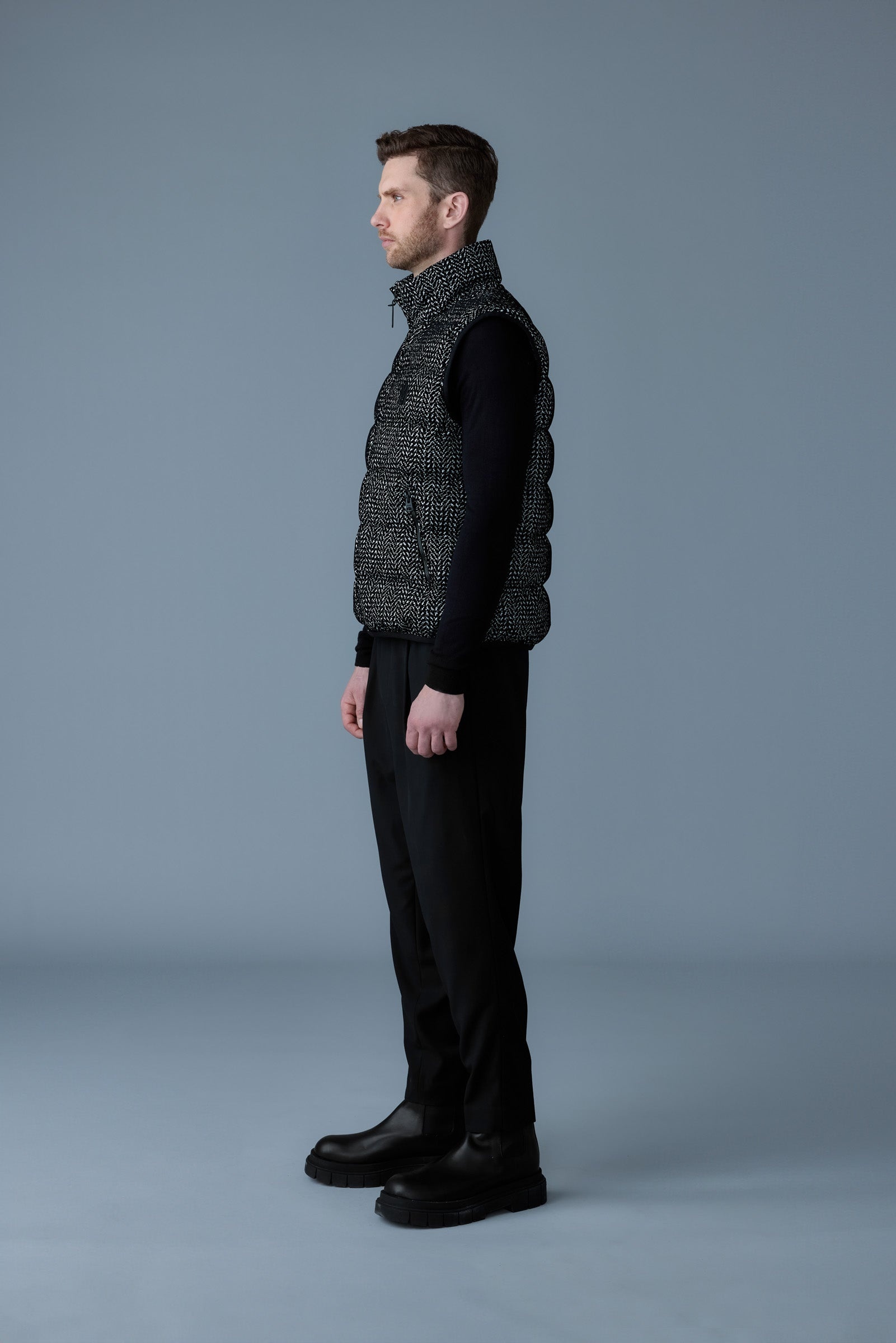 FISHER-FLP Flocked light down vest - 3
