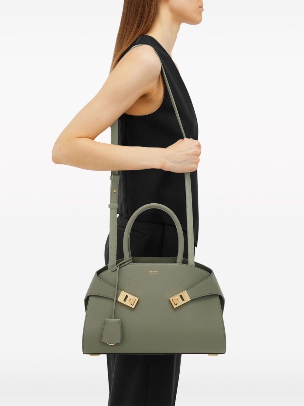 small Hug leather tote bag - 2