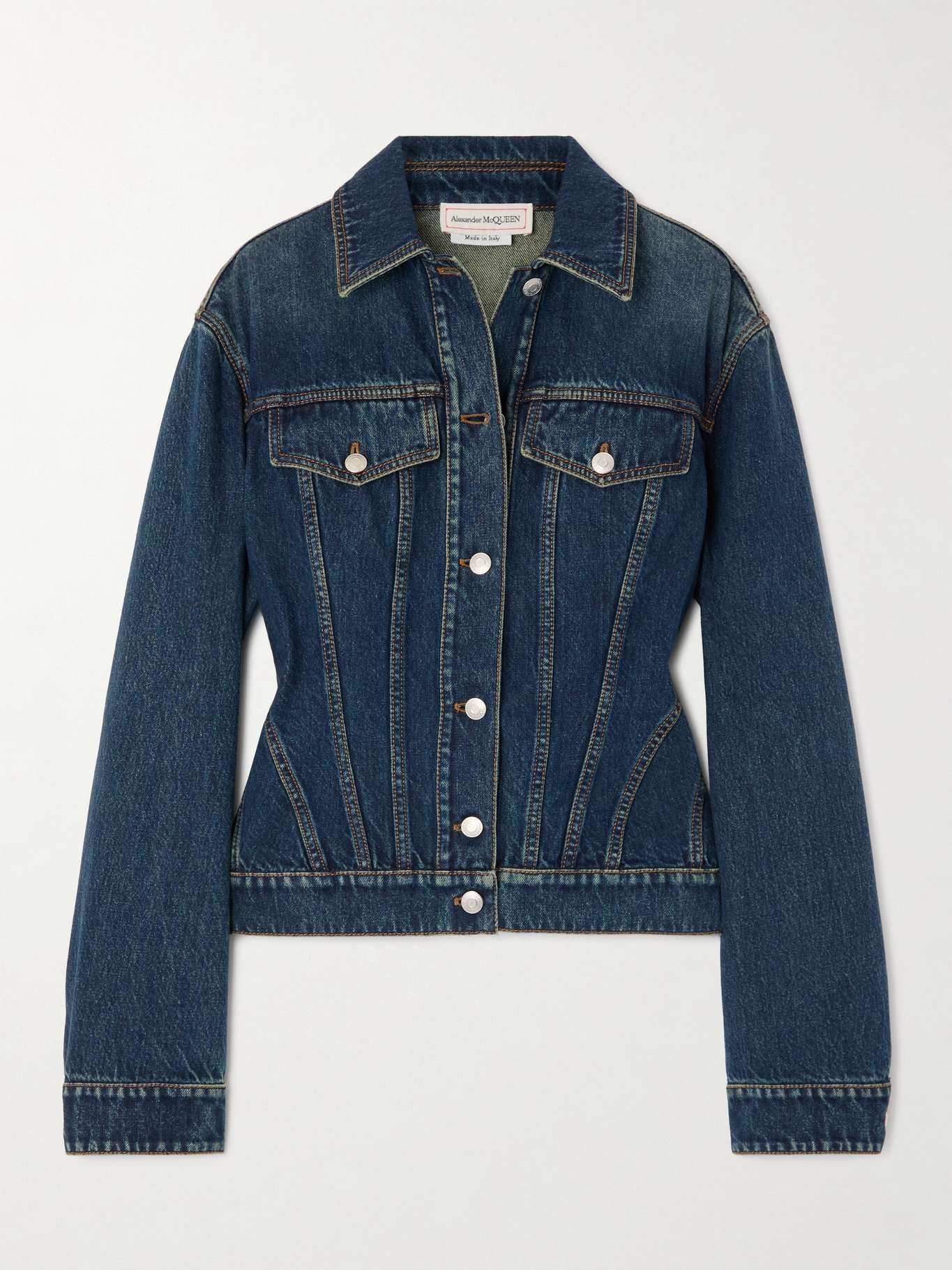 ジャケット ALEXANDER MCQUEEN Denim jacket with volant Denim jacket with volant ALEXANDER MCQUEEN - Nugnes1920