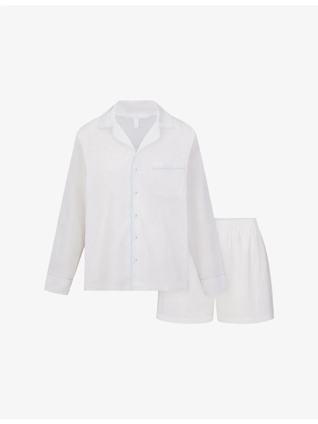 Sleep Long Sleeve Top and Boxer Cotton-Poplin Set - 1
