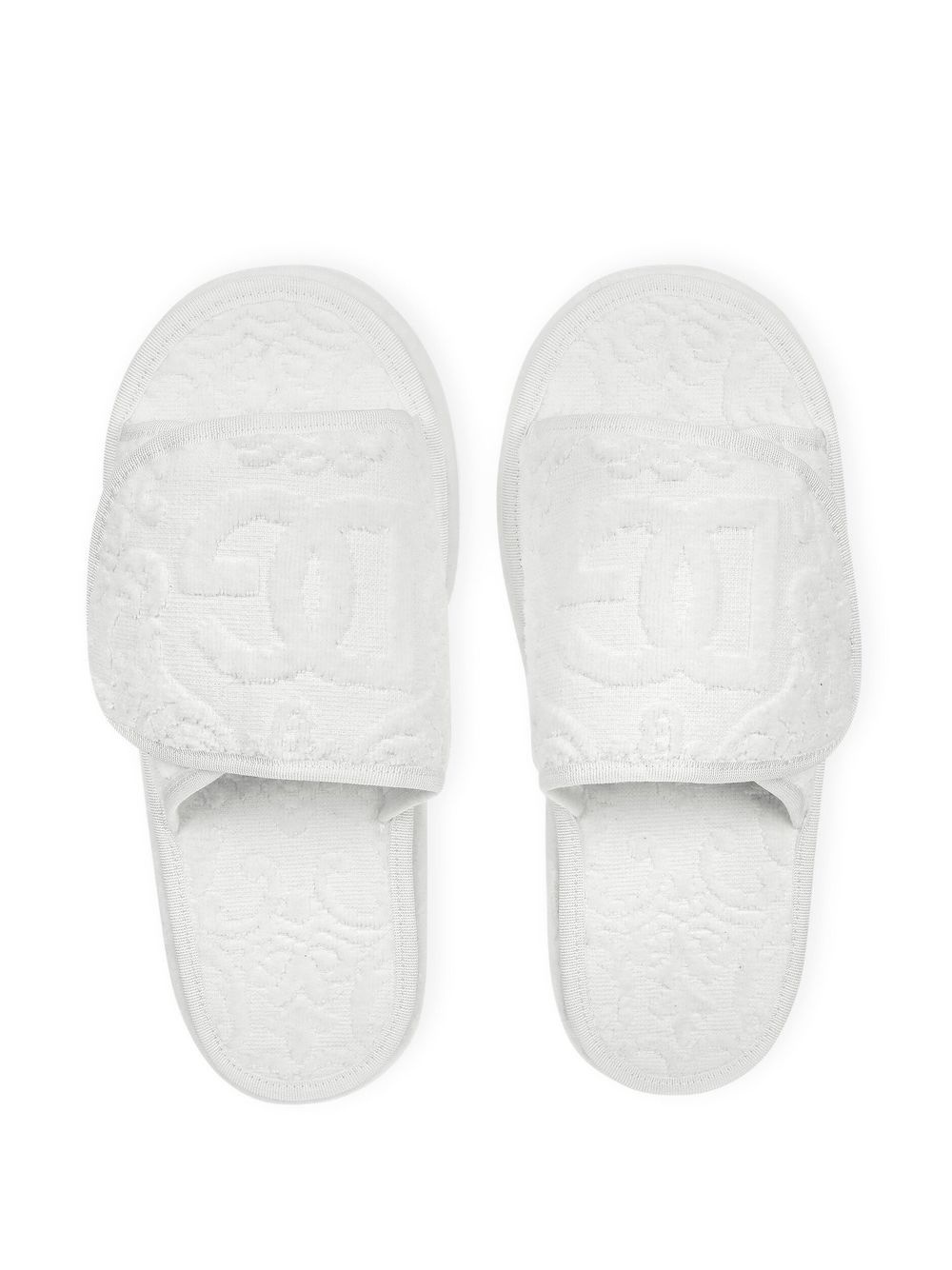 embossed-logo touch-strap slippers - 4