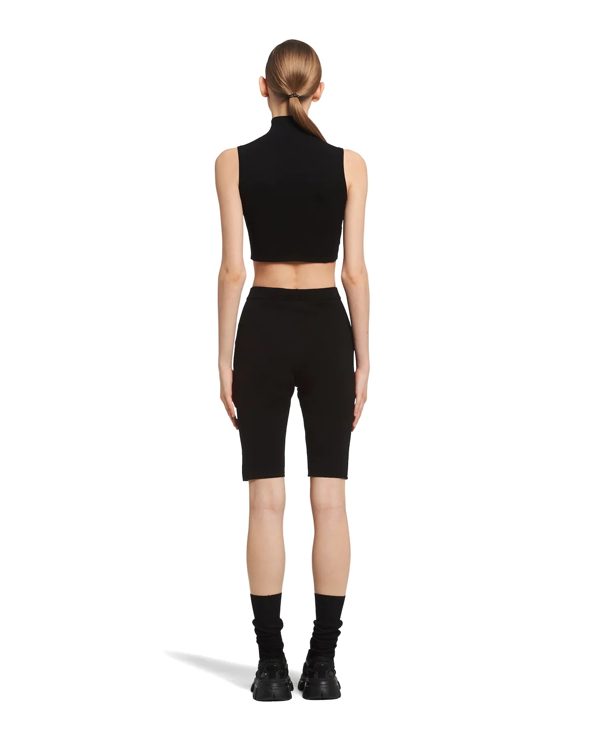 Viscose and wool Bermudas - 4