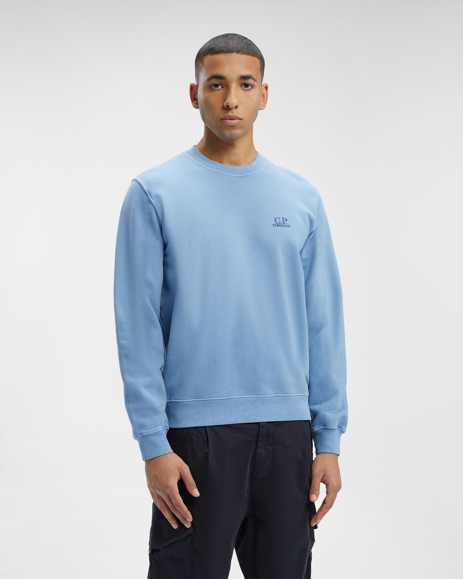 Brushed & Emerized Diagonal Fleece Logo Sweatshirt - 2