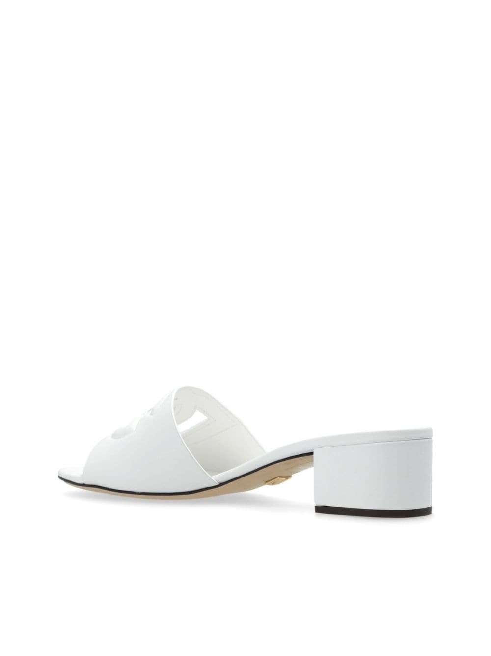 logo-embossed mules - 5