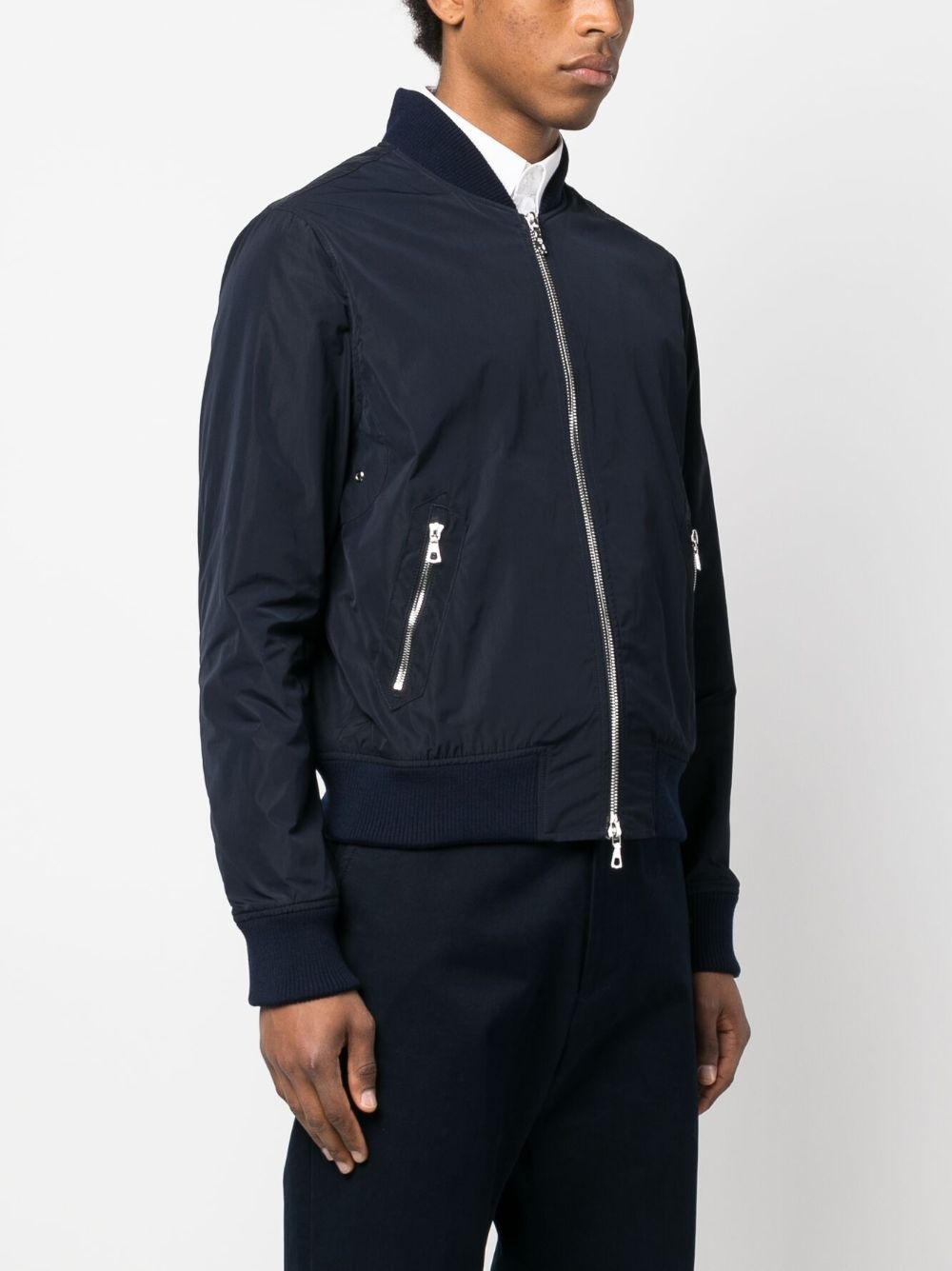 shimmer zip-up bomber jacket - 3