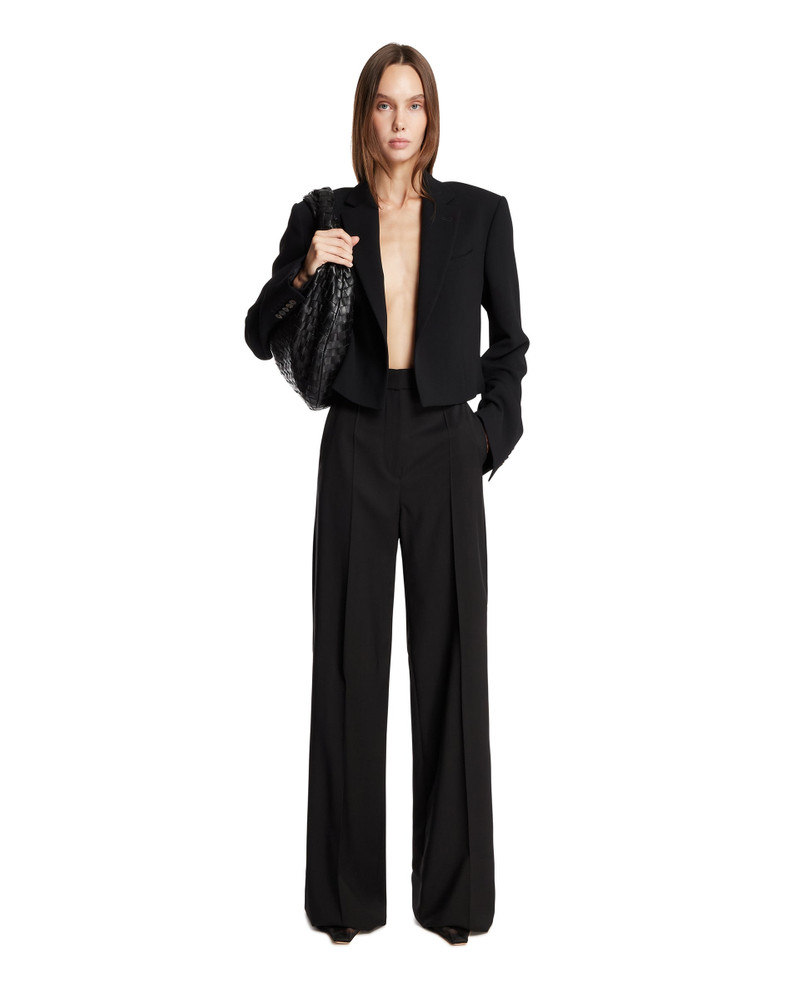 Max Mara Black Straight-Leg Trousers outlook