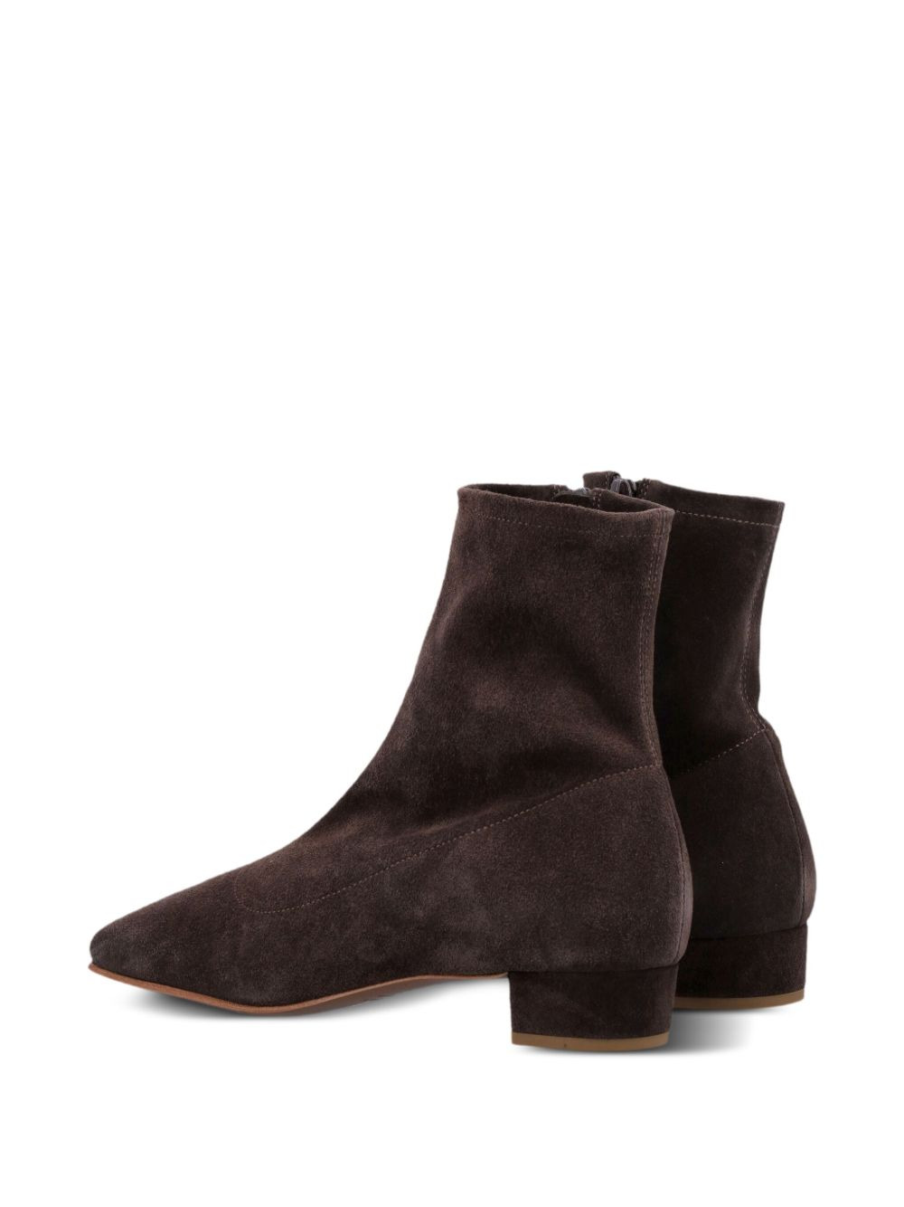 suede zip ankle boots - 4