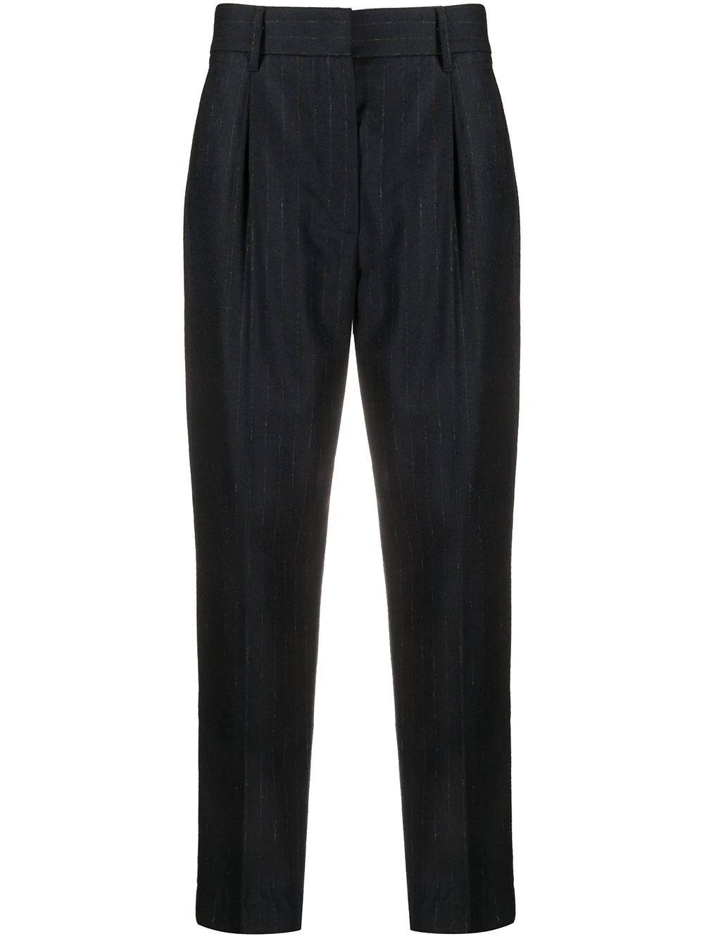 striped straight-leg trousers - 1