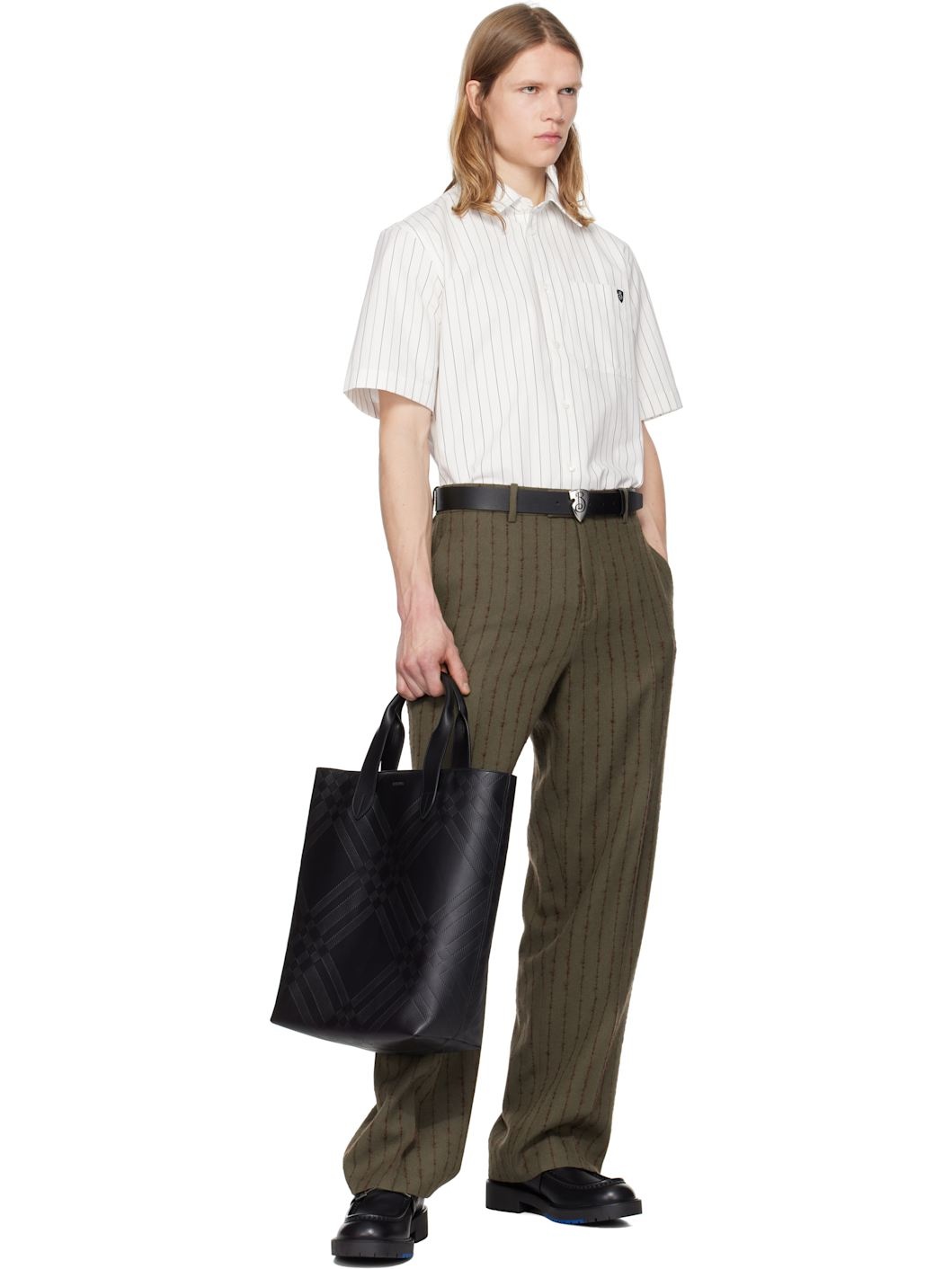 White Pinstripe Shirt - 5
