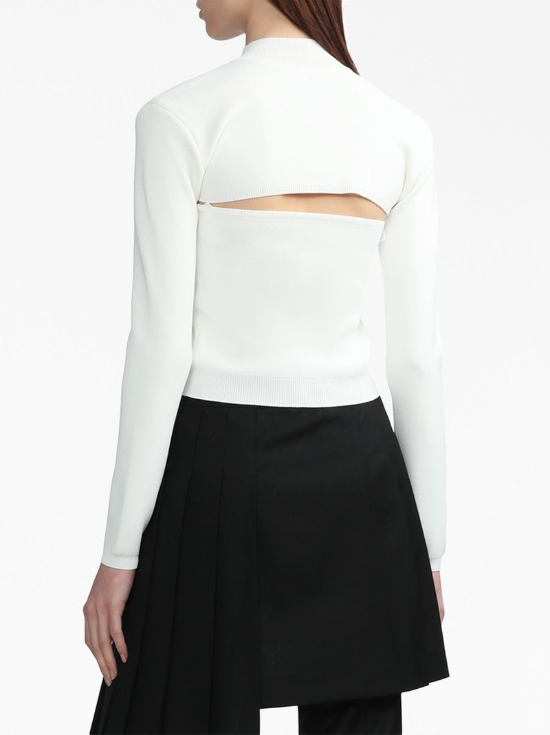 high-neck zipped jumper 4