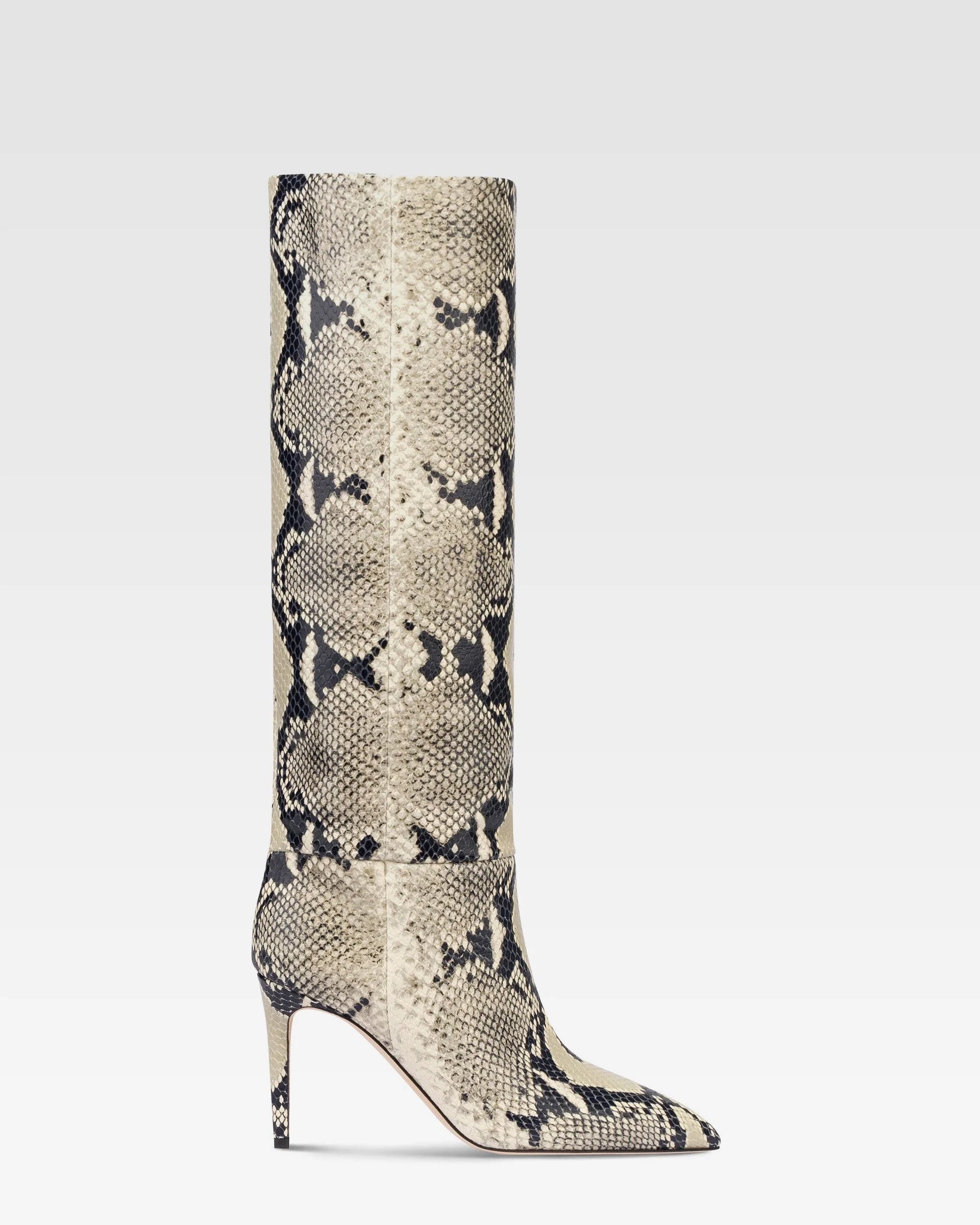 Python-print leather boot - 1