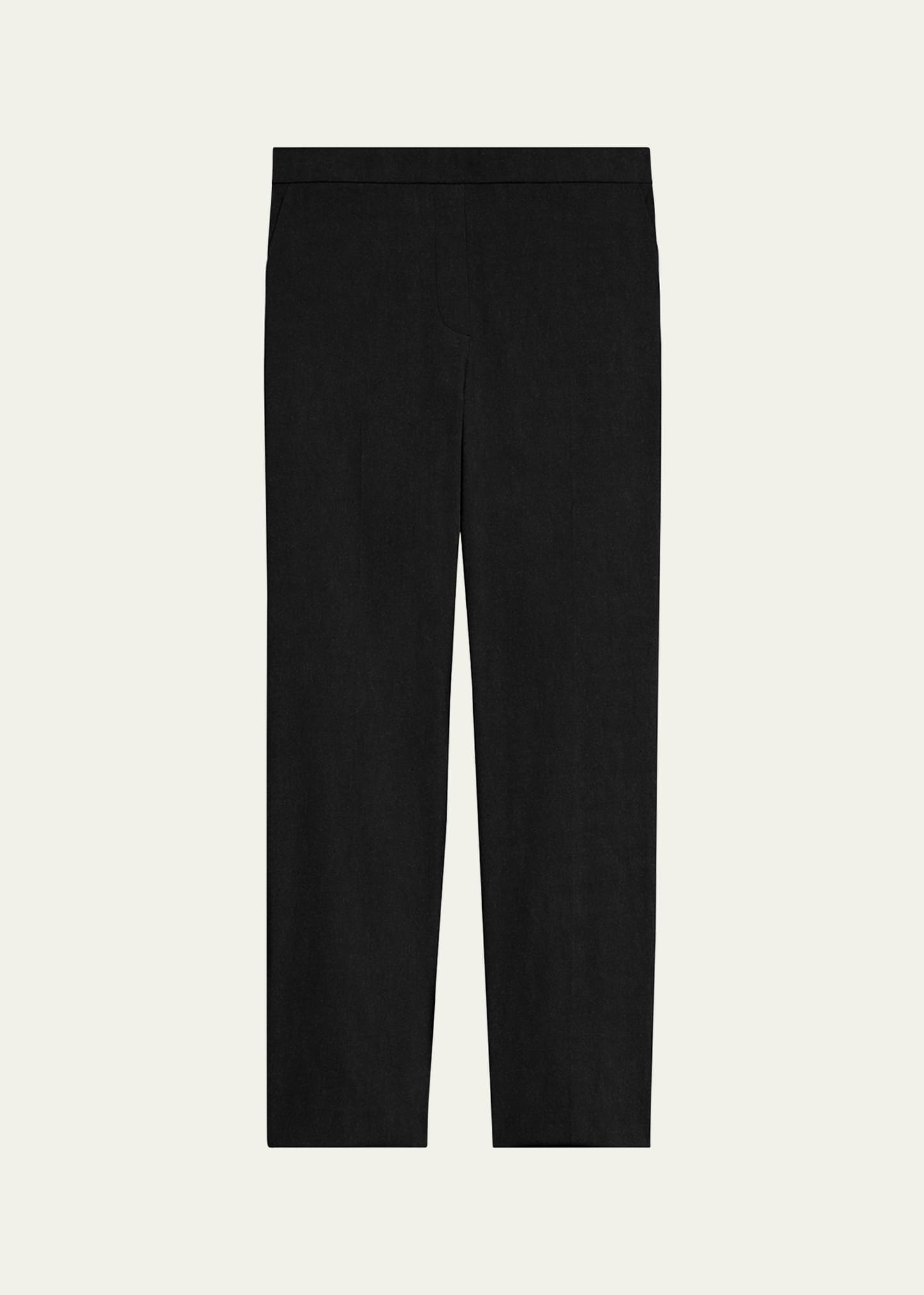 Treeca Good Linen Cropped Pull-On Ankle Pants - 1