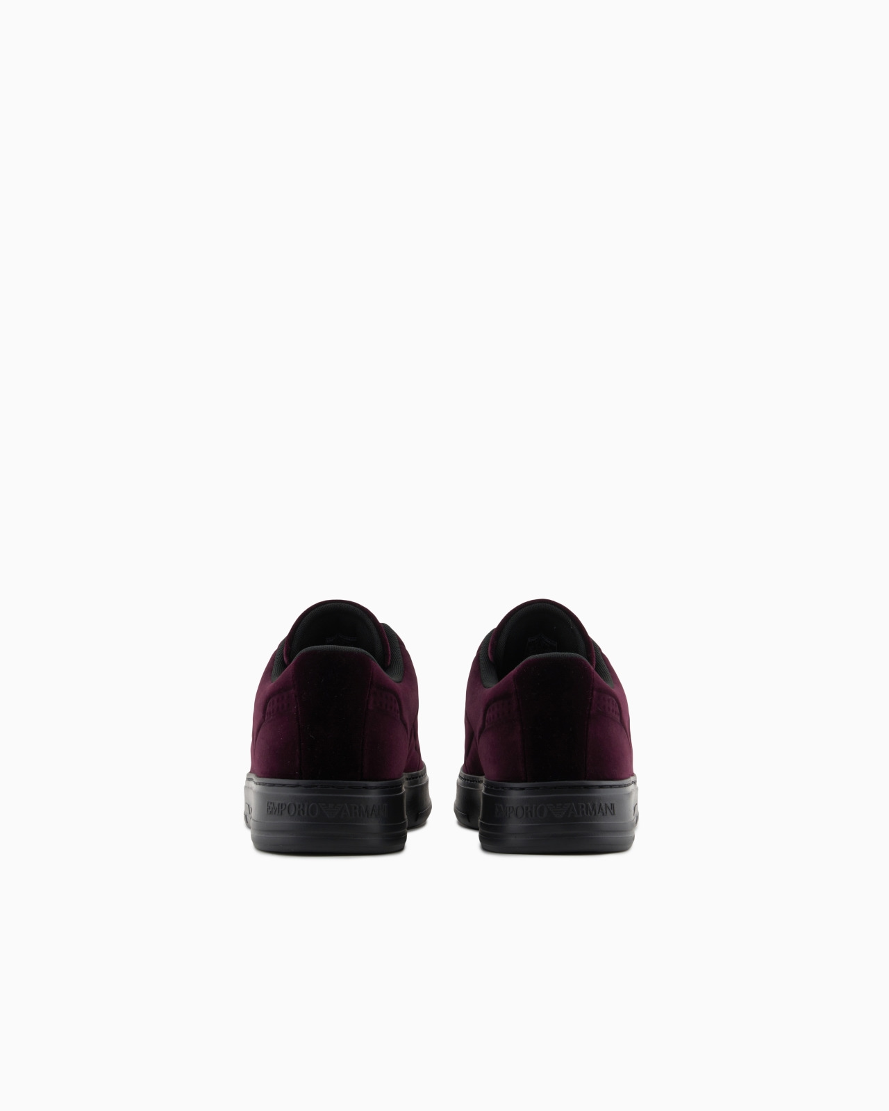 VELVET SNEAKERS WITH SIDE LOGO - 4