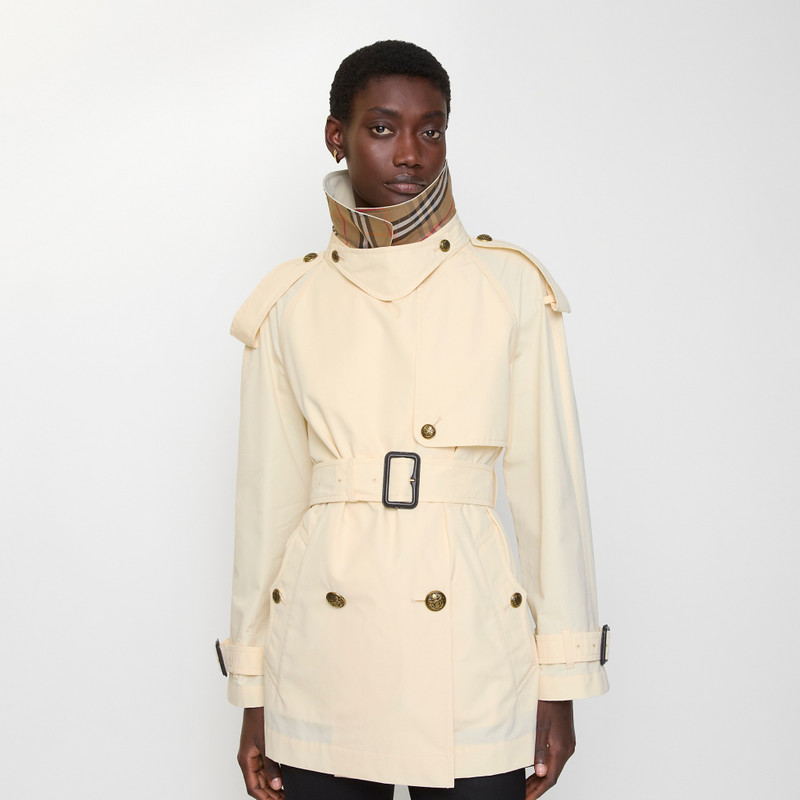Burberry Short Lightweight Cotton Fitzrovia Trench Coat outlook