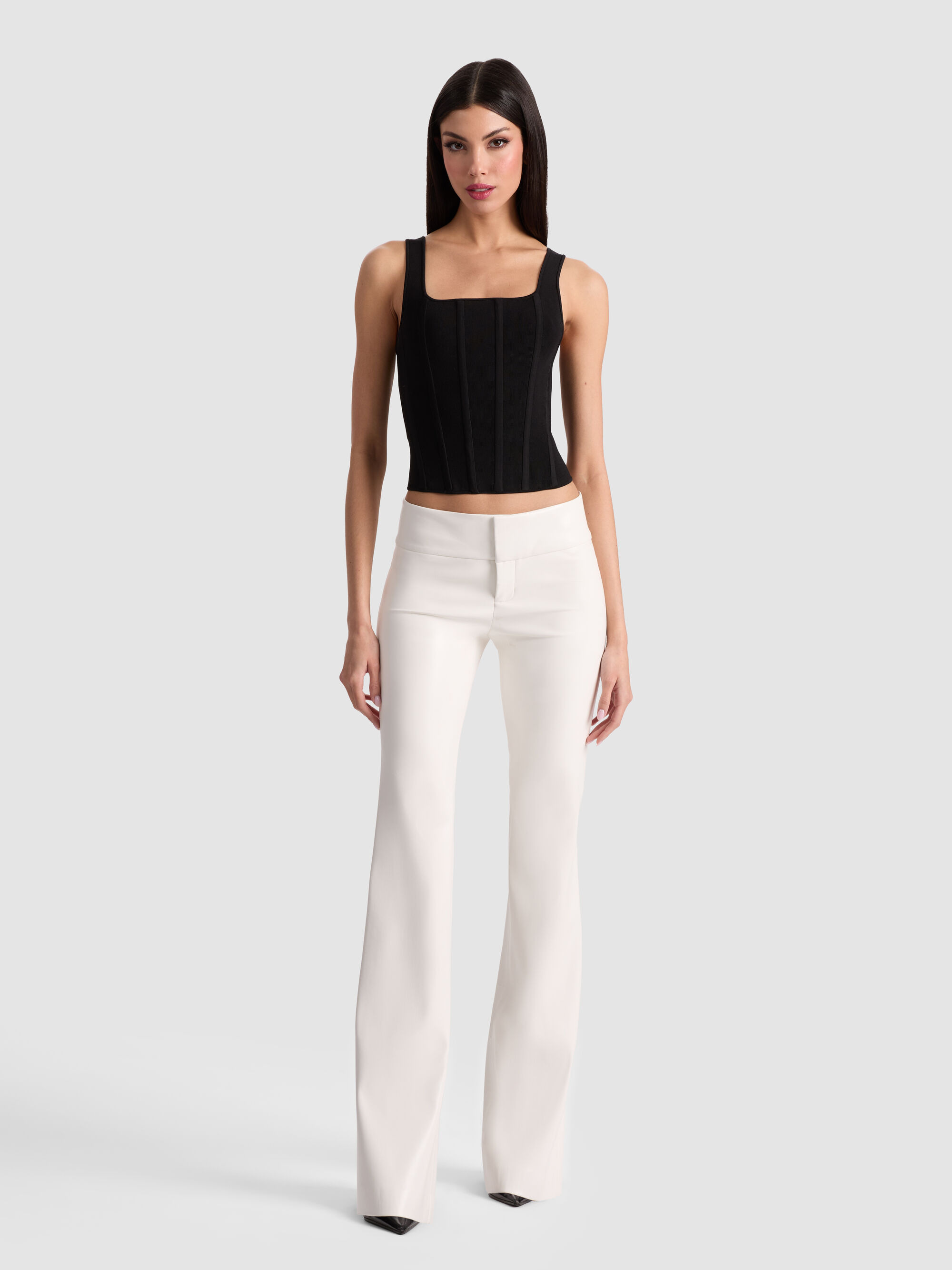 OLIVIA VEGAN BOOTCUT PANT - 2