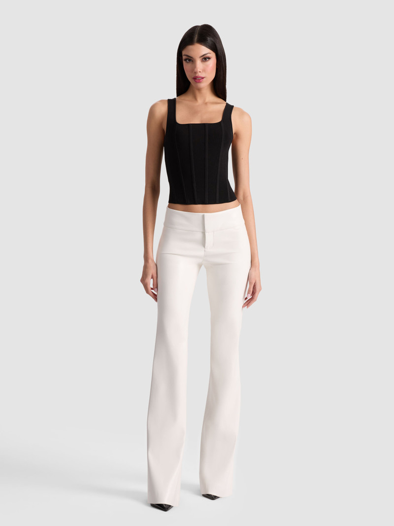 OLIVIA VEGAN BOOTCUT PANT 2