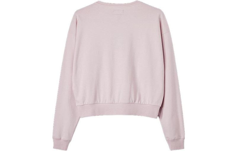 Converse (WMNS) Converse Chuck Taylor Patch CrewNeck Sweatshirt 'Pink' 10023715-A01 outlook