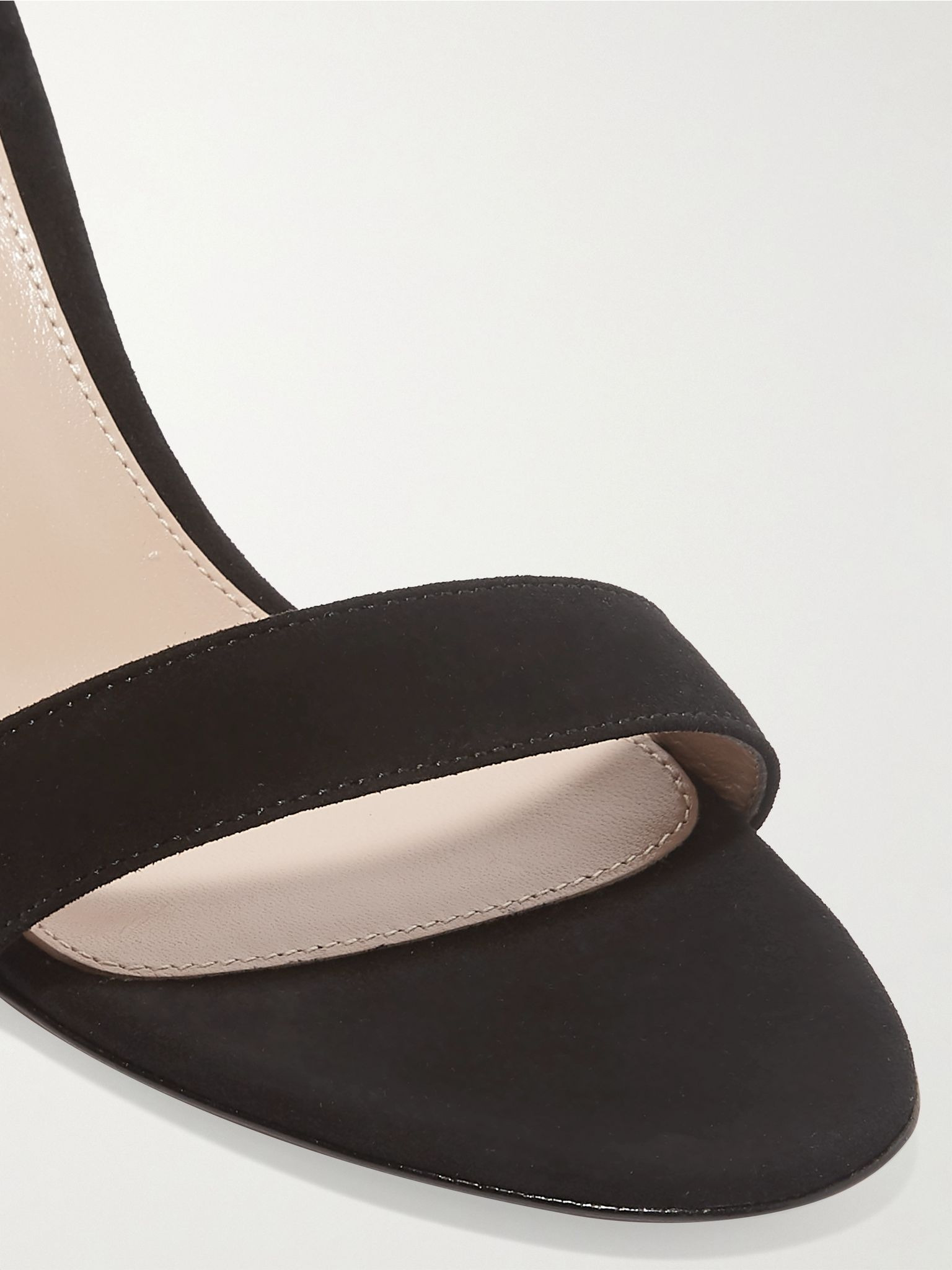 Portofino 70 suede sandals Black - 4