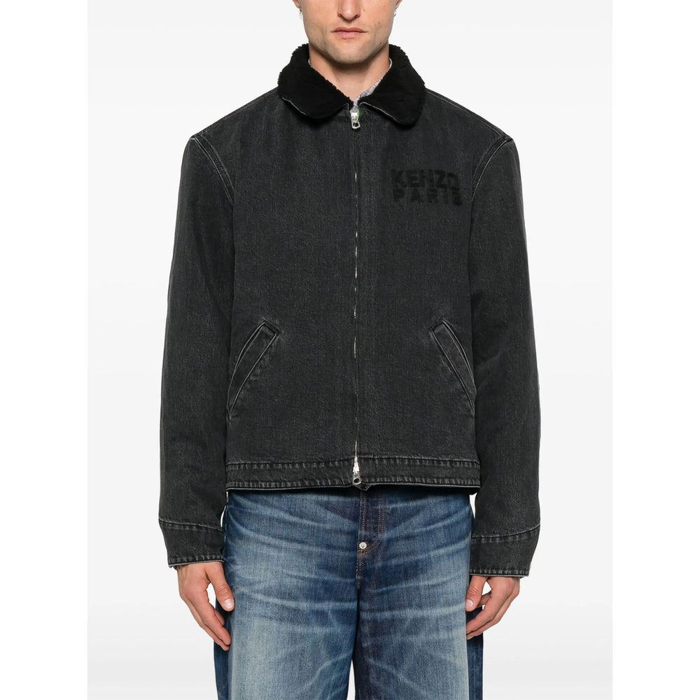 Kenzo Grey Jackets - Denim Jackets Men - 5