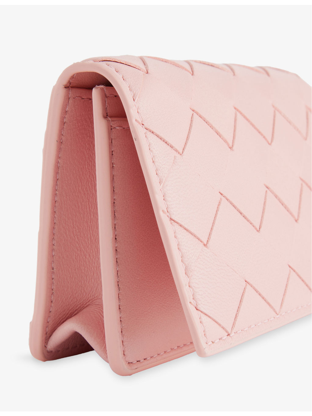 Intrecciato Front-Flap Leather Wallet - 3